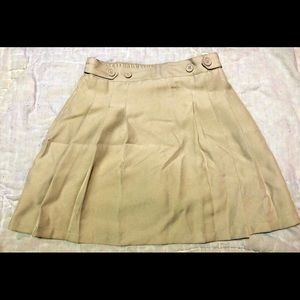 Chaps School girl Khaki Pleated Skort S